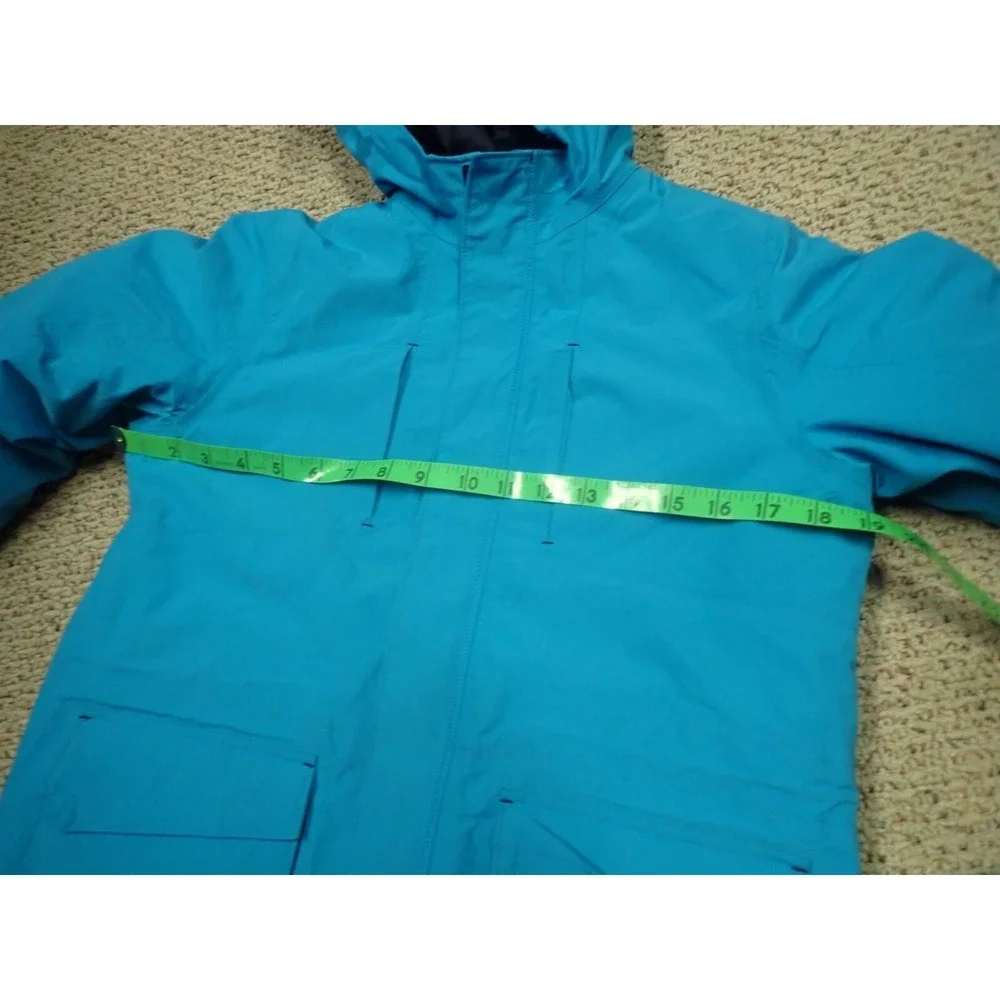 Lands' End Winter Parka Girls Size Medium‎ 10/12 Blue Excellent Insulated Hooded